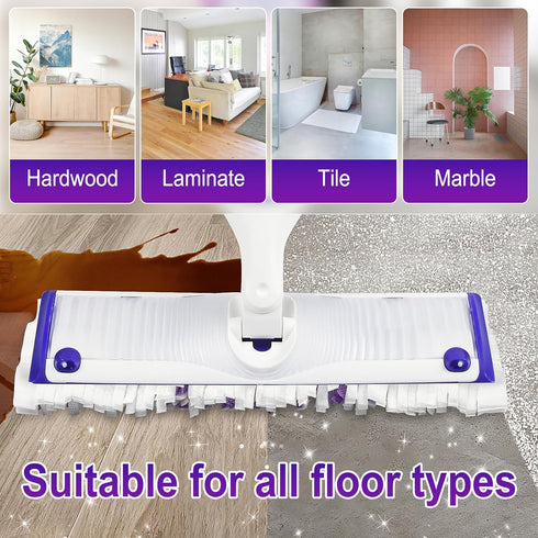 20 Pack Disposable Mopping Pads Refills for Swiffer Power Mop, Multi-Surface Replacement for Floor Cleaning