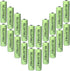 AA Size NiMH 600mAh 1.2V Rechargeable Batteries for Solar Lamp, 20-PCS