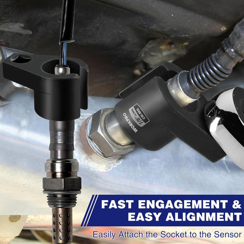 O2 3/8 7/8 22mm, Offset 6-Point O2 WORKPRO Oxygen Sensor Socket Drive x Oxygen Sensor Removal Tool Wrench, Sensor Tool