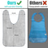 Lunluarai 4 Packs, Adult Bibs for Men and Women Reusable Terry Bibs for Elderly Senior, Waterproof Towel for Adults