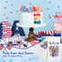Yisong 100 4th 4th 3 Pieces of July Napkins Independence Day Paper Guest Towels Disposable Memorial Day Hand Towels