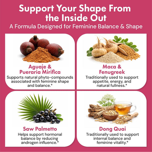 Jadee 60 Smart Weight Gainer for Women Booty Pills, Curves & Shape Support for Healthy Weight Gain, Hips & Glutes Easy