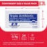 Ever Ready First Aid Triple Antibiotic Ointment .9gr Packets, 24 Count for Wound Care