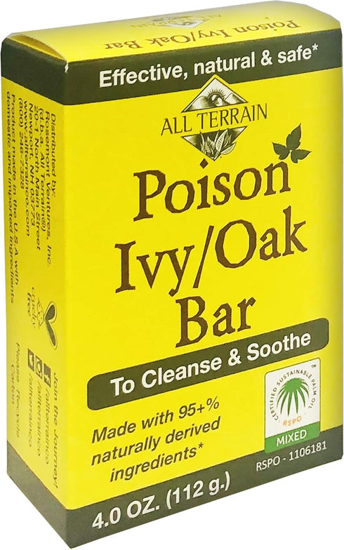 All Terrain Natural Poison Ivy Oak Relief, Soothe Itchy & Irritated Skin