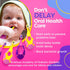 Trueocity Baby Toothbrush 4 Pack & Bonus Silicone Finger Brush, Soft Bristles for 0-2 Years, Pink
