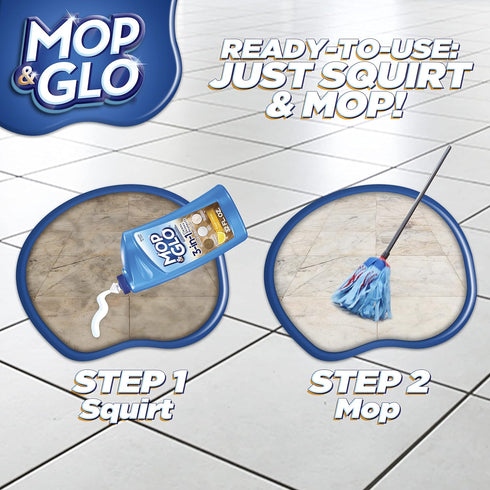 Mop & Glo 64 Oz Professional Multi-Surface Floor Cleaner, Fresh Citrus Scent