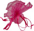 100pcs Sheer Organza Favor Bags, Round Drawstring Jewelry Candy Pouch, 26cm/10.2 inch Diameter (Hot Pink)