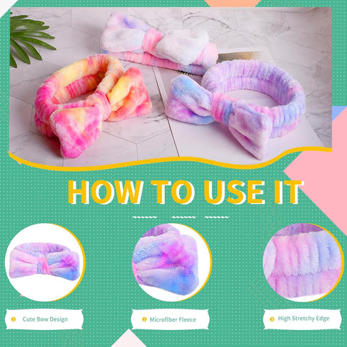 WSYUB Spa Headbands for Girls, Skincare Headband for Washing Face, 8pcs Makeup Headbands for Teens
