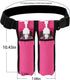 HolsterDb1KD-Rose Massage Bottle Bag Massage Therapist Holster Massage Lotion Holster Massage Oil Red