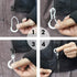 Daily Treasures Button Hook Dressing Aid with 8Pcs Zipper Pulls, Non-Slip Ribbed Handle for Seniors, Arthritis