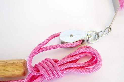 RangeMaster PinkPulley Cancer Care Shoulder Pulley, Aids in Recovery and Rehabilitation, Metal Bracket Included
