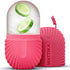 Ice Roller for Face and Eye - Pink Silicone Ice Roller, Gua Sha Face Massage, Facial Cube for Skincare Gift for Men &