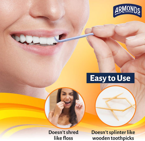 ProPicks Advanced Dental Picks for Teeth Cleaning - 12x80 Disposable Plastic Toothpicks for Teeth & Gums, Fresh Mint
