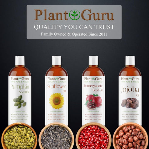 Pumpkin Seed Oil, 16 oz Virgin, Unrefined Cold Pressed 100% Pure Natural Moisturizer for Skin, Face, Body, Hair
