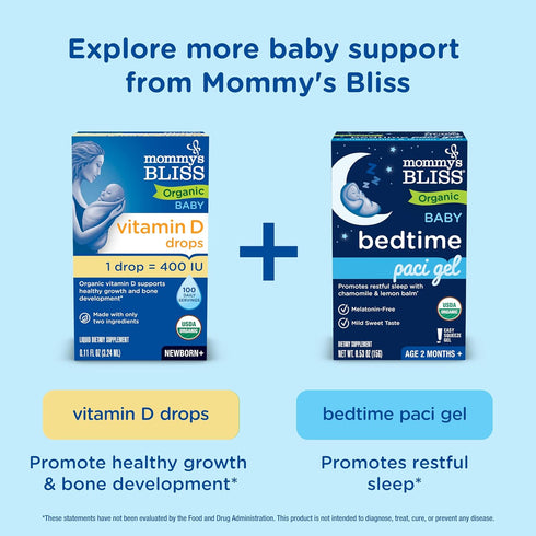Mommys Set Bliss Ultimate Baby Gift | Gripe Water, Probiotic Drops, Pain & Fever Medicine, Gas Relief Drops, and Gum