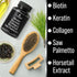Advanced 5-in-1 Hair Growth Supplement for Women and Men - Biotin + Keratin + Collagen + Horsetail + Saw Palmetto