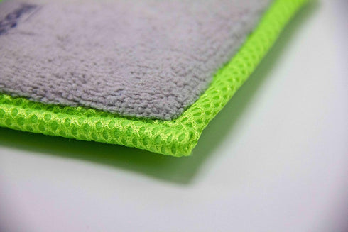 Kitchen Sponge | Odor Resistant, Non-Scratch Microfiber Mesh and Terry Cloth Sponge, Long Lasting Odor Protection | 4