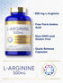 Carlyle L-Arginine 500mg Capsules | 240 Count | Free Form, Non-GMO & Gluten Free Supplement