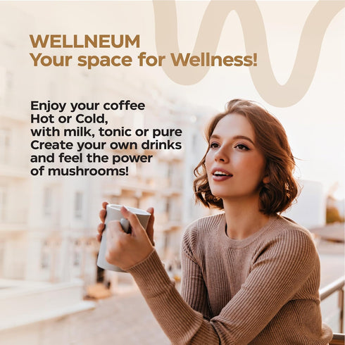 Mushroom Coffee 9 Mushroom Adaptogen Mix for Gut Health, Immunity, and Brain Boost, Keto-Friendly, 105 Servings