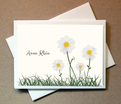 Little Notes by Comptime HEGEDLE Personalized Gifts - Daisies Cards (40 Cards and Envelopes) c
