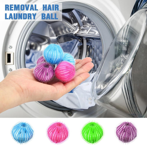 Blulu 12 Pieces Pet Hair Remover for Laundry, Reusable Dryer Balls, Washing Machine Hair Catcher, Lint Remover