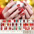 TailaiMei 12 Sheets Christmas Full Wraps Nail Polish Stickers - Self-Adhesive Nail Art Decals with Nail File