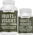 Healthy One Fruit and Veggies Supplement - 60 Veggie Fruit Capsules, 27 Superfood Vitamins for Immune Support