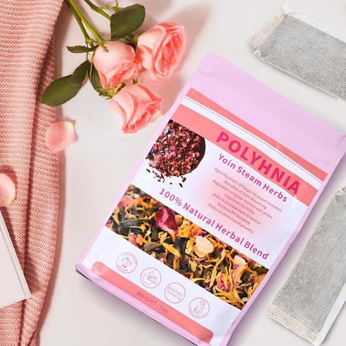 POLYHNIA Cleansing,100% Yoni Steam Herbs for Organic V Steam Herbs for Yoni Steaming, Menstrual Support, PH Balance