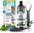 GuruNanda Advanced Oil Pulling - Natural Alcohol-Free Mouthwash with Coconut Oil, Vitamins D & E for Healthy Gums