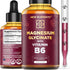 Liquid Magnesium Glycinate Drops with Vitamin B6 - 500mg Magnesium & 100mg Vitamin B6 | Non-GMO, Gluten-Free | Stress