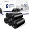 FORID Medium Kitchen Trash Bags - 8 Gallon Black Garbage Bags, 220 Count, Durable Plastic Wastebasket Bags