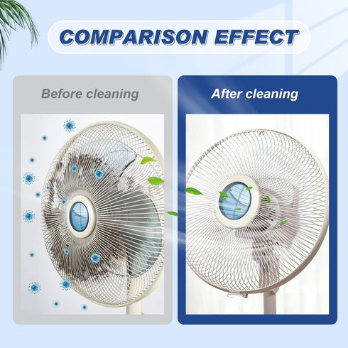 2 Pcs Cobweb Duster Bendable Fan Duster, Reusable Plastic Dust Cleaner for Home and Car Vents