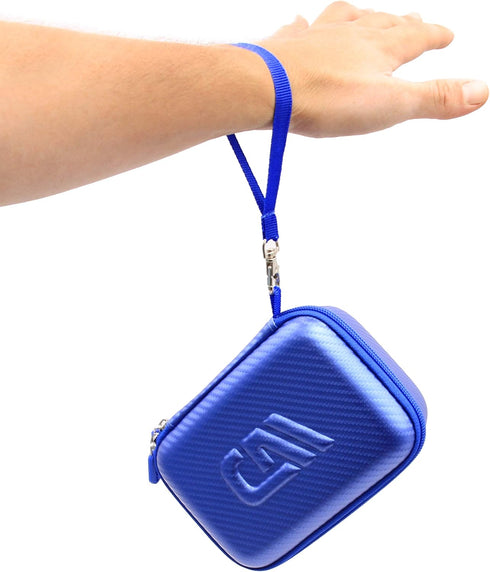 CASEMATIX Blue Travel Case Bag - Compatible with Asthma Inhaler, Masks, Spacer Chamber, CASE ONLY