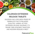 NaturesPlus Herbal Actives Valerian 600mg Extended Release, 30 Tablets, Vegetarian, Gluten Free