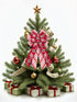 2 Rolls Christmas Ribbon, 2.5" x 10 Yard, Red Pink Candy Cane for Wreaths, Gift Wrapping, Party Supplies