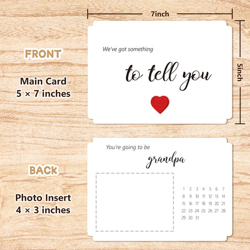 Pregnancy Announcement for Grandpa, Grandpa Baby Announcement Ideas Card, Ultrasound Picture Pregnancy Announcement