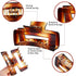 Sisiaipu 12 Pcs Large Hair Accessories, Jumbo Square Jaw Clips for Thick Hair, Bulk Clips for Women