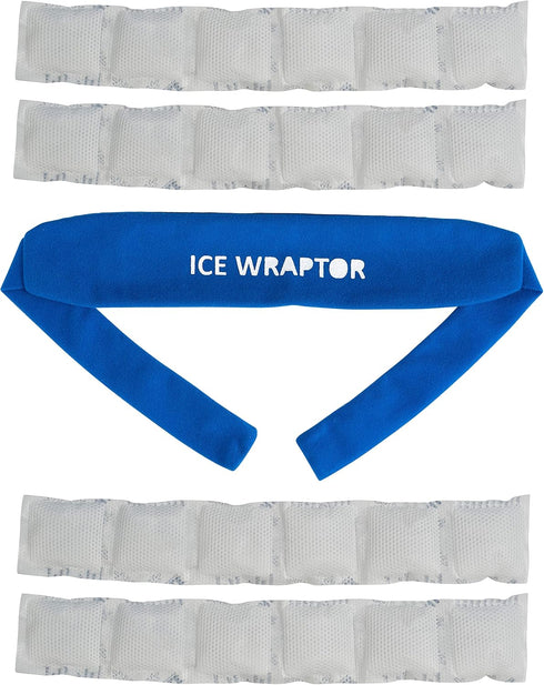 Ice Wraptor Bandana + 4 Inserts - Portable Ice Therapy for Pain Relief, Adjustable Fit, Lightweight