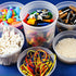 Deli Containers with Lids, 60 Sets Disposable Plastic Lunch Combo, Clear Food Storage Containers for Soup