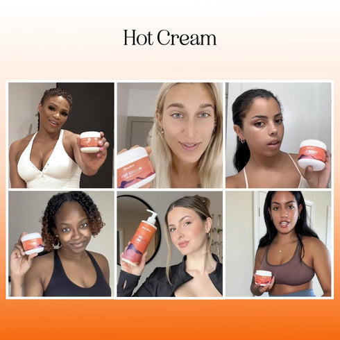 Hot Firming Lotion Sweat Enhancer - Skin Tightening Cream for Stomach Fat, Cellulite, Pre and Post Workout