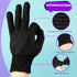 Teenitor Heat Resistant Glove with Silicone Bumps, Professional Heat Press Gloves for Hair Styling, Black