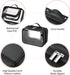 GRANNY SAYS TSA Approved Clear Makeup Bag, Portable Leather Travel Toiletry Bag for Women, Small Organizer (Black)