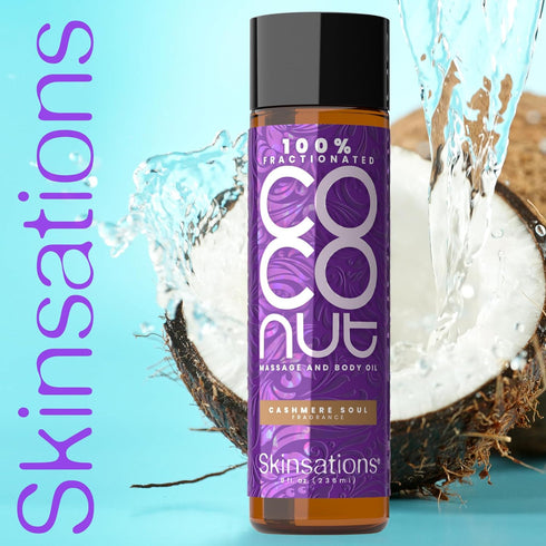 Cashmere Soul Scented Body Oil, Fragrance Oil for Skin with Fractionated Coconut Oil