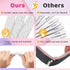 Professional Nail Files - Emery Board Nail File for Natural Nails 100/180/240 Grit, 12pcs Fine Grit Manicure Tools