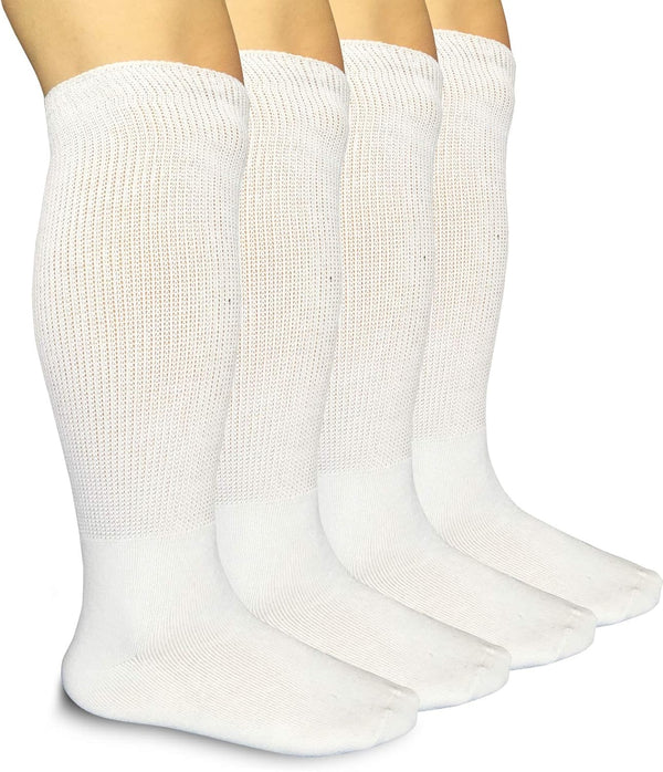 SYOLLAVE Extra Width Non-binding Socks for Lymphedema Bariatric Diabetic Knee High Sock for
