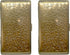 Set 2 (7-Day) of Metal-Plated Weekly Pill Box Case & Portable Medicine Organizer (Large Antique Brass Victorian)