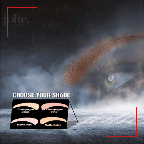 Jolie Eyebrow Perfecting Brightener & Highlighter, Creamy Self Sharpening Crayon Stick, Satin Finish, Matte Beige