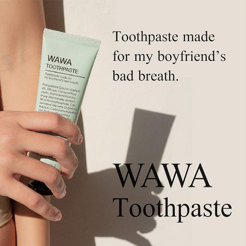 ROROBELL Wawa Toothpaste for Bad Breath, Sensitive Teeth, Peppermint Flavor, 3.53 fl.oz (Pack of 1)