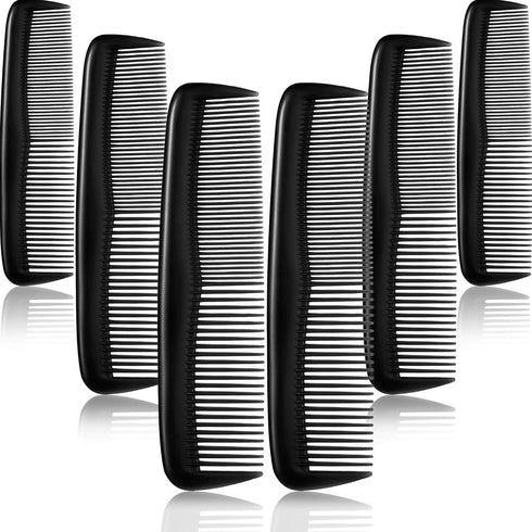 Leinuosen 12 Pieces Hair Combs Set, Pocket Plastic Fine Tooth Dressing Comb for Women and Men, Peines Para Cabello