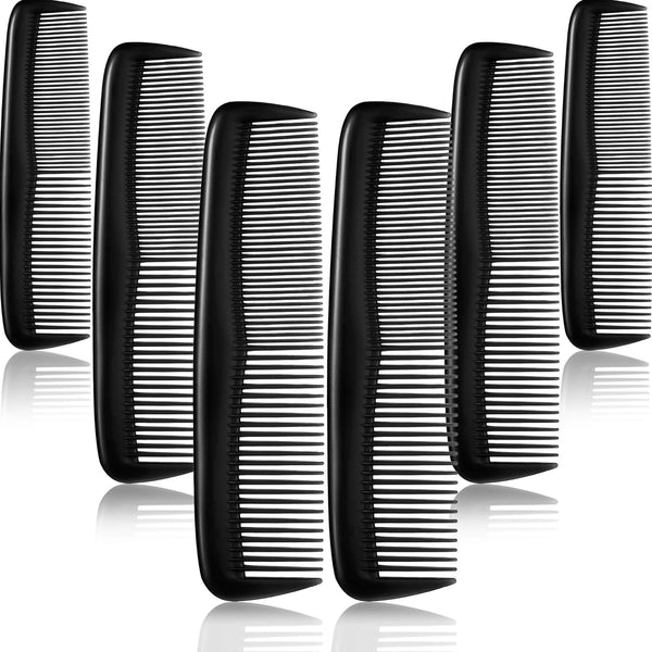 Leinuosen 12 Pieces Hair Combs Set, Pocket Plastic Fine Tooth Dressing Comb for Women and Men, Peines Para Cabello